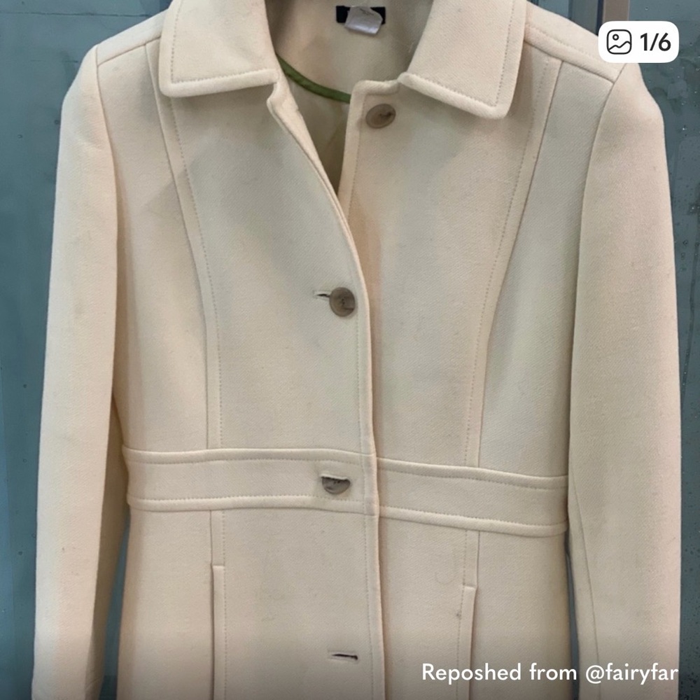 J. Crew Cream Trench Coat